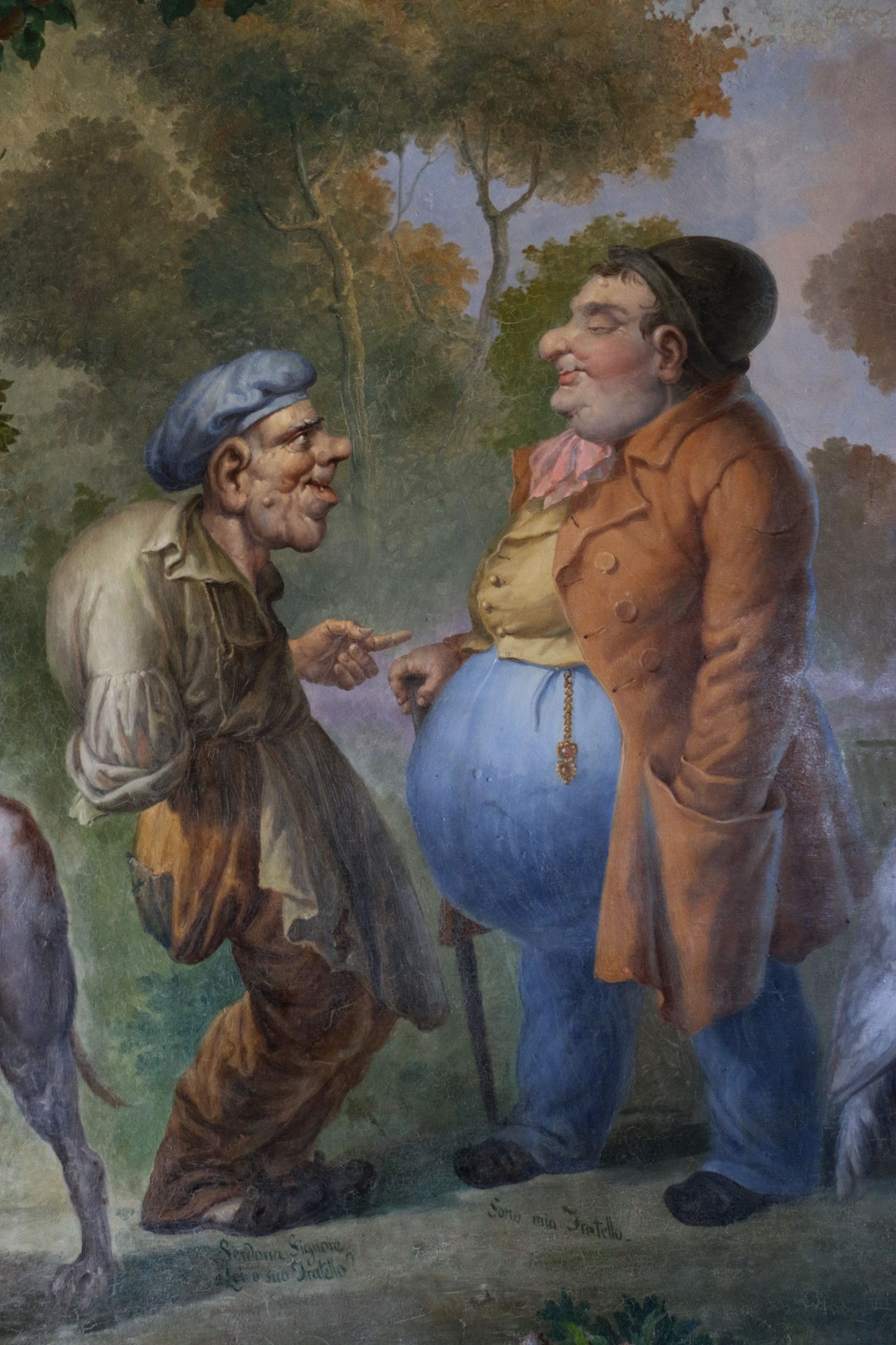 Dettaglio degli affreschi della farmacia di Trisulti